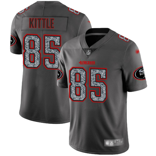 San Francisco 49ers Limited Gray Men George Kittle NFL Jersey #85 Static Fashion->youth nfl jersey->Youth Jersey
